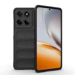 For Motorola Edge 60 Fusion 5G Global Magic Shield TPU + Flannel Phone Case(Black)