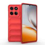 For Motorola Edge 60 Fusion 5G Global Magic Shield TPU + Flannel Phone Case(Red)