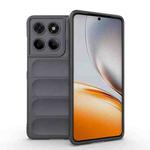 For Motorola Edge 60 Fusion 5G Global Magic Shield TPU + Flannel Phone Case(Dark Grey)