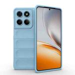 For Motorola Edge 60 Fusion 5G Global Magic Shield TPU + Flannel Phone Case(Light Blue)