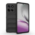 For Motorola Edge 60 Stylus 5G Global Magic Shield TPU + Flannel Phone Case(Black)