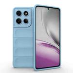 For Motorola Edge 60 Stylus 5G Global Magic Shield TPU + Flannel Phone Case(Light Blue)