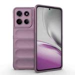 For Motorola Edge 60 Stylus 5G Global Magic Shield TPU + Flannel Phone Case(Purple)