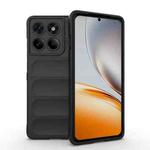 For Motorola Edge 60 Pro 5G Magic Shield TPU + Flannel Phone Case(Black)