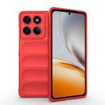 For Motorola Edge 60 Pro 5G Magic Shield TPU + Flannel Phone Case(Red)