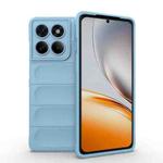 For Motorola Edge 60 Pro 5G Magic Shield TPU + Flannel Phone Case(Light Blue)