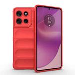 For Motorola Moto G86 5G Magic Shield TPU + Flannel Phone Case(Red)