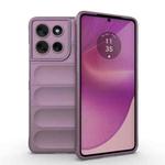 For Motorola Moto G86 5G Magic Shield TPU + Flannel Phone Case(Purple)