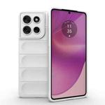 For Motorola Moto G86 5G Magic Shield TPU + Flannel Phone Case(White)