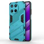 For Realme 11 4G Global Punk Armor 2 in 1 PC + TPU Phone Case with Holder(Blue)