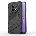 For Realme 12 5G Global Punk Armor 2 in 1 PC + TPU Phone Case with Holder(Black)