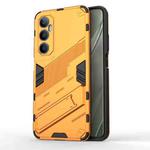 For Realme C65 4G Global Punk Armor 2 in 1 PC + TPU Phone Case with Holder(Orange)