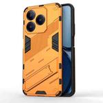 For Realme C63 4G Global Punk Armor 2 in 1 PC + TPU Phone Case with Holder(Orange)