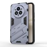 For Realme 14 Pro+ 5G Punk Armor 2 in 1 PC + TPU Phone Case with Holder(Grey)