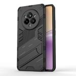 For Realme 14 Pro 5G Global Punk Armor 2 in 1 PC + TPU Phone Case with Holder(Black)