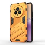For Realme 14 Pro 5G Global Punk Armor 2 in 1 PC + TPU Phone Case with Holder(Orange)