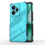 For Realme 15 5G Global Punk Armor 2 in 1 PC + TPU Phone Case with Holder(Blue)
