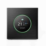BHT-7000-GBLW 95-240V AC 16A Smart Knob Electric Heating Thermostat with Internal Sensor & WiFi Connection(Black)