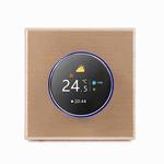 BHT-7000-GCLW 95-240V AC 3A Smart Knob Boiler Heating Thermostat with Internal Sensor & WiFi Connection(Gold)