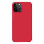 For iPhone 15 Pro Max Liquid Silicone Phone Case(Carmine Red)