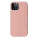 For iPhone 15 Pro Max Liquid Silicone Phone Case(Cherry Blossom Pink)