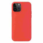 For iPhone 15 Pro Liquid Silicone Phone Case(Coral Red)