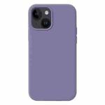 For iPhone 15 Plus Liquid Silicone Phone Case(Lavender Grey)