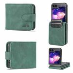 For Samsung Galaxy Z Flip5 AZNS Dream II Skin Feel PU+TPU Horizontal Flip PU Phone Case(Green)