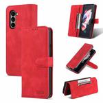 For Samsung Galaxy Z Fold6 5G AZNS Dream II Skin Feel PU+TPU Horizontal Flip PU Phone Case(Red)