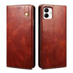 For Samsung Galaxy A05 Oil Wax Crazy Horse Texture Leather Phone Case(Brown)