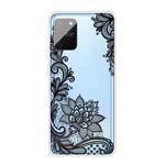 For Samsung Galaxy A91 / S10 Lite Coloured Drawing Pattern Highly Transparent TPU Protective Case(Black Rose)