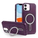 For iPhone 11 MagSafe Magnetic Holder Phone Case(Purple)