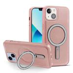 For iPhone 13 MagSafe Magnetic Holder Phone Case(Pink)