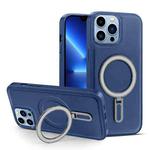 For iPhone 13 Pro Max MagSafe Magnetic Holder Phone Case(Royal Blue)