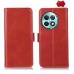 For OnePlus Ace 2 Pro Magnetic Crazy Horse Texture Genuine Leather RFID Phone Case(Red)