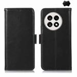 For OnePlus Ace 5 Pro / Ace 5 Magnetic Crazy Horse Texture Genuine Leather RFID Phone Case(Black)