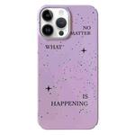 For iPhone 14 Pro Painted Pattern PC Phone Case(Splashing Ink)