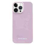 For iPhone 14 Pro Painted Pattern PC Phone Case(Pink)