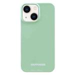 For iPhone 14 Plus Painted Pattern PC Phone Case(Green)
