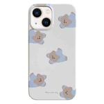 For iPhone 14 Plus Painted Pattern PC Phone Case(Papa Bear)