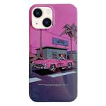 For iPhone 14 Plus Painted Pattern PC Phone Case(Sweet Cool Girl)
