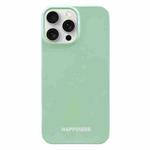 For iPhone 15 Pro Max Painted Pattern PC Phone Case(Green)