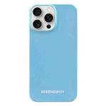 For iPhone 15 Pro Max Painted Pattern PC Phone Case(Blue)