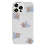 For iPhone 15 Pro Max Painted Pattern PC Phone Case(Papa Bear)