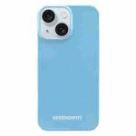 For iPhone 15 Painted Pattern PC Phone Case(Blue)