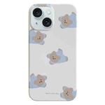 For iPhone 15 Painted Pattern PC Phone Case(Papa Bear)