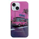 For iPhone 15 Painted Pattern PC Phone Case(Sweet Cool Girl)
