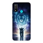 For Huawei P Smart 2020 Coloured Drawing Pattern Highly Transparent TPU Protective Case(Lion)