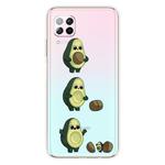 For Huawei P40 Lite Coloured Drawing Pattern Highly Transparent TPU Protective Case(Avocado)