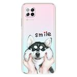 For Huawei P40 Lite Coloured Drawing Pattern Highly Transparent TPU Protective Case(Pinch Dog)